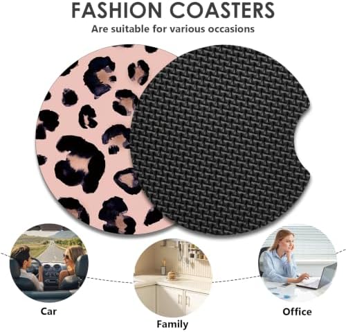 2 Pack Car Coasters，2.75-inch Neoprene Non-Slip Cup Holder Coasters - Image 7