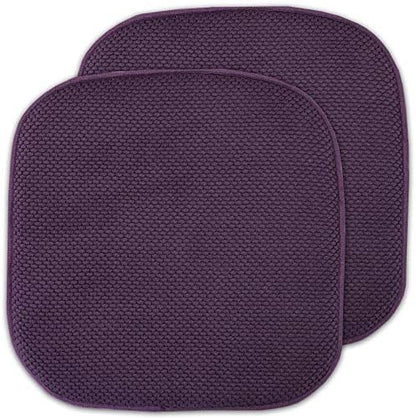 Sweet Home Collection Cushion Memory Foam Chair Pads Honeycomb Nonslip Back by SweetHomeCollection