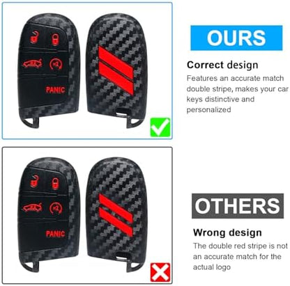 Key Fob Cover for Dodge Accessories 5 Button Key Fob Case - Image 2