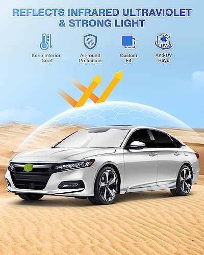 Canvcle Windshield Sunshades for Honda Accord 2018-2022 Side Rear Window Shade - Image 2
