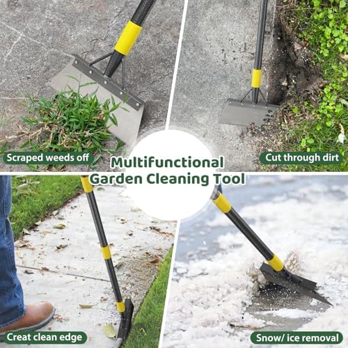 Garden Flat Shovel, Floor Scraper, Heavy Duty Floor Scraping Tool, Metal - Image 6