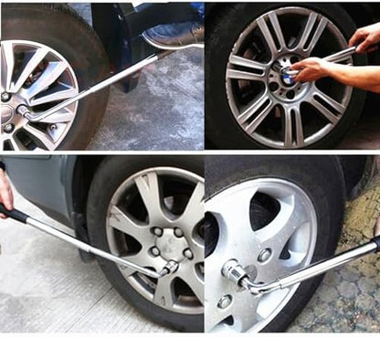 20" Universal Extended Lug Wrench 4 Way Heavy Duty Tire wrench Standard Sockets - Image 6
