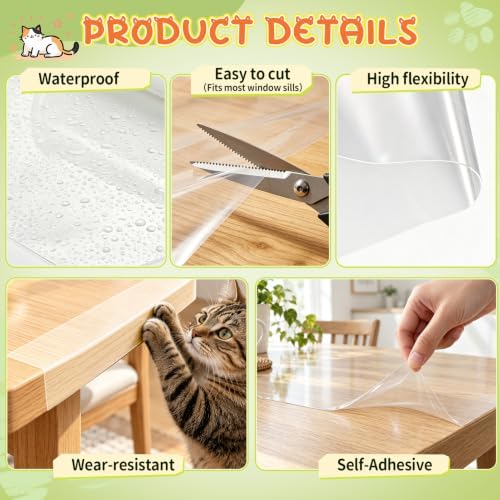 10 FT x 8 IN Window Sill Protector, Self-Adhesive Window Sill Cover - Image 4