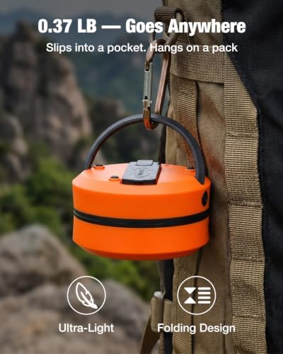 THORFIRE Hand Crank Camping Lantern 4 Pack, 2-in-1 Collapsible LED Light - Image 5