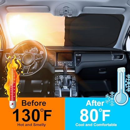 Windshield Sun Shade for 2023-2026 Honda HR-V HRV Accessories - Image 4