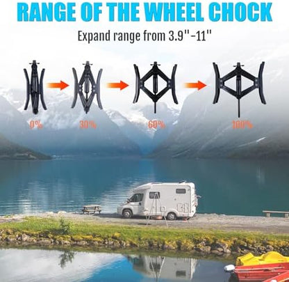 RV Rotatable Wheel Chock Stabilizers, Camper Heavy Duty Tire Chock Stabilizers - Image 5