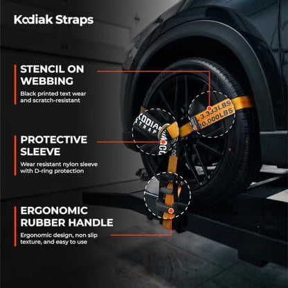 4 Pack Ratchet Car Tie Down Strap - Image 3