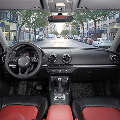 SEG Direct Black Car Steering Wheel Cover Small Size 14-14.25 inch - Image 2