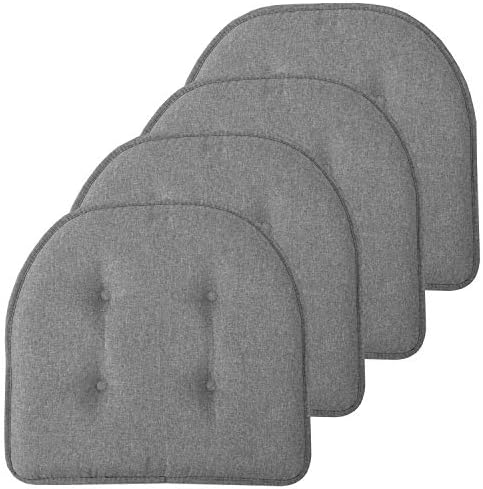 Sweet Home Collection Chair Cushion Memory Foam Pads Tufted Slip Non Skid by SweetHomeCollection