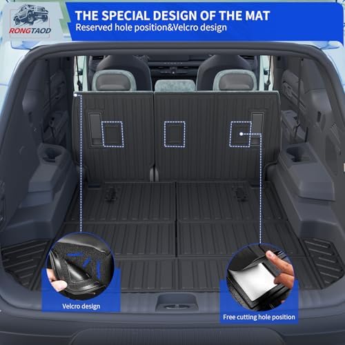 Rongtaod Cargo Mat+2nd&3rd Row Backrest Mats - Image 4
