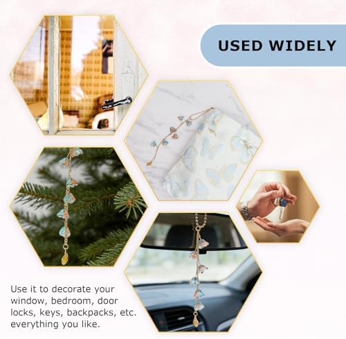 CASONA Glass Lily of The Valley Car Rearview Mirror Hanging Accessories - Image 5
