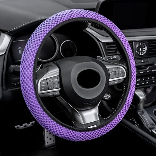 Alpmosn Elastic Stretch Steering Wheel Cover, Universal Interior Accessories by alpmosn