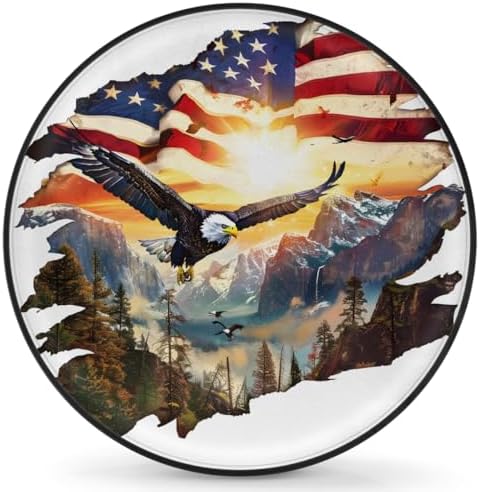 Eagle Spare Tire Cover 17in Spare Wheel Covers Tire Storage Cover by YoYoYuchong