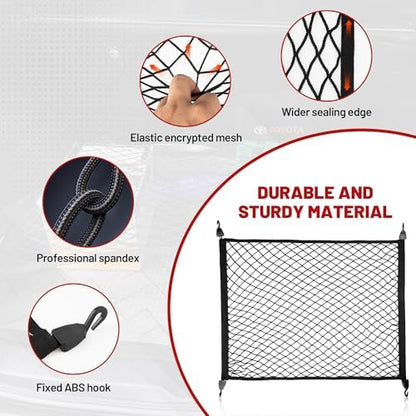 RED WOLF Elastic Cargo Net for SUV Rear Trunk Bed Netting Cover Net Stretchable - Image 5
