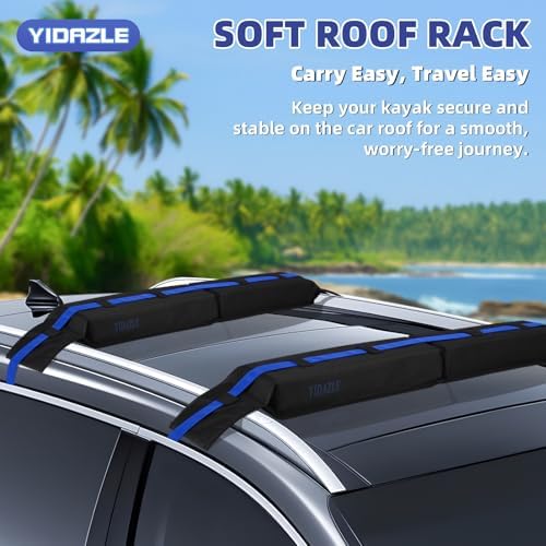 Kayak Roof Rack for Car, Universal Soft Foam Rack Pads for Surfboard - Image 7
