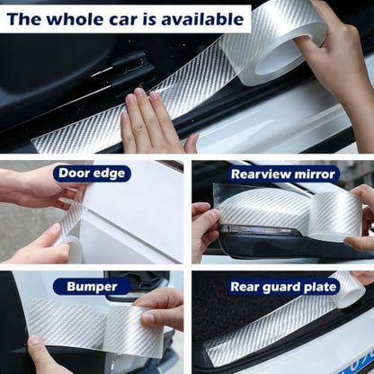 3D Carbon Fiber Clear Car Door Edge Protector, Anti-Collision Door Sill Guard - Image 7