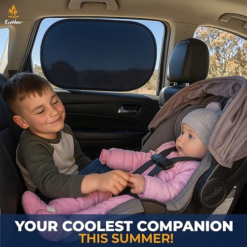 EcoNour Car Window Shade for Baby | Sun Blocker Shade for Baby - Image 2
