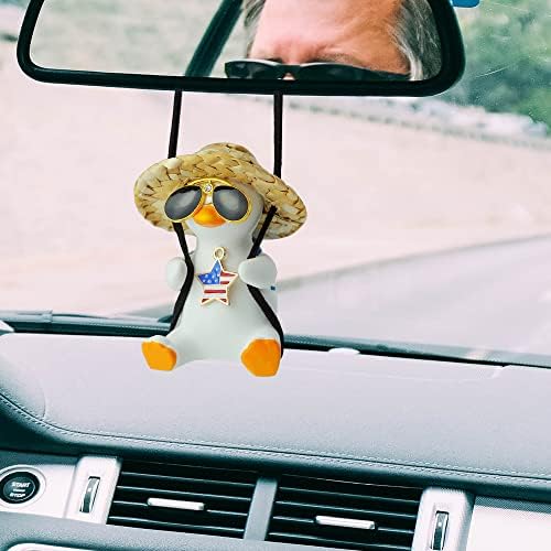 Cool Swinging Duck Car Hanging Ornament, Pendant Interior Rearview Mirror - Image 6