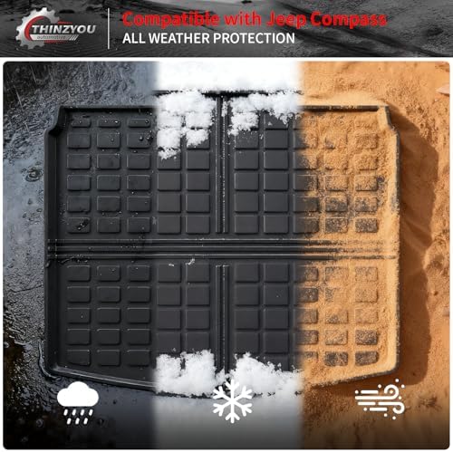 Cargo Mat & Backrest Mats for 2017-2025 2026 Jeep Compass - Image 6