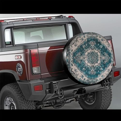 Aztec Spare Tire Cover Turquoise Southwest Navajo Car Accessories Universal Fit - Image 5