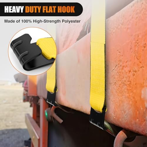 Nilight Truck Straps 4" x 30' Heavy Duty Tie Down - Image 6