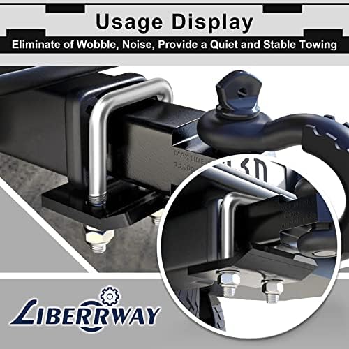 Hitch Tightener for 1.25" and 2" Hitches LIBERRWAY U-Shaped Iron Hitch - Image 5