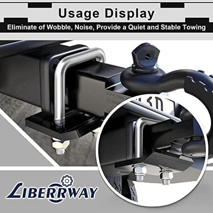 Hitch Tightener for 1.25" and 2" Hitches LIBERRWAY U-Shaped Iron Hitch - Image 5