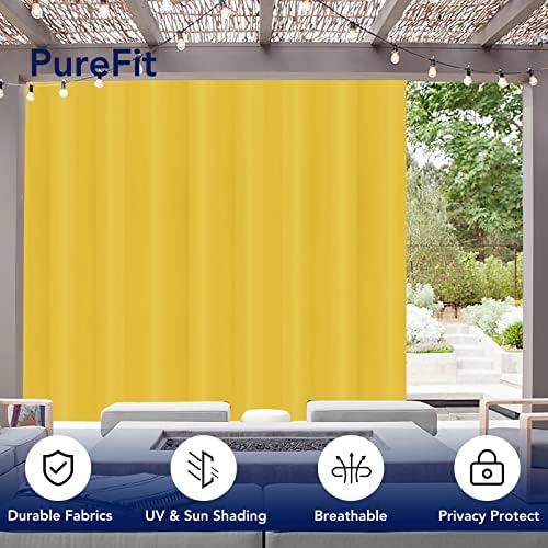 PureFit Outdoor Curtains for Patio Waterproof Weatherproof Outside Curtains - Image 3