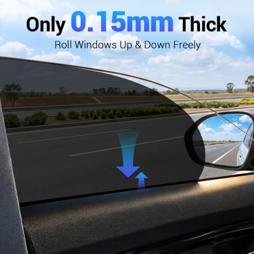 Static Cling Car Window Shades 4 PCS, Roll Windows Down, - Image 2
