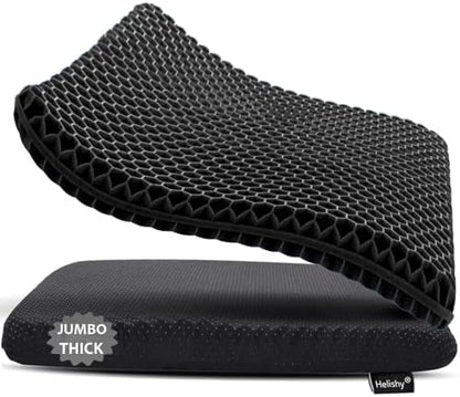 Gel Seat Cushion, Jumbo&Thick Gel Cushion Chair Pads by Helishy