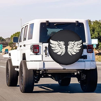 Bird Wings Spare Tire Cover Dust-Proof Wheel Tire Cover Fit Trailer, SUV and - Image 3