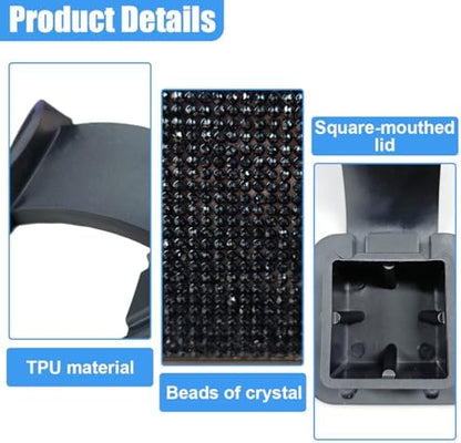Bling Trailer Hitch Cover, 2 Inch Dust-Resistant Square Mouth Receiver Tube - Image 3