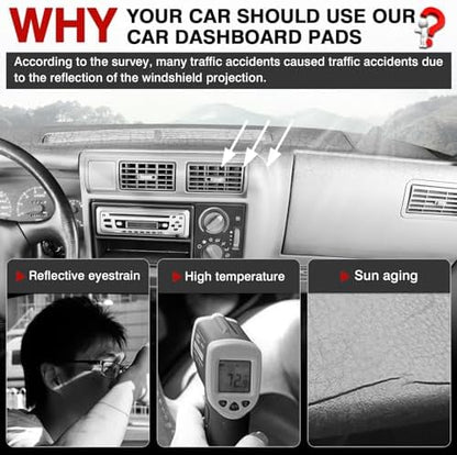 Autorder Dashboard Cover Mat for 1994-1997 Chevrolet Chevy S10 Blazer/GMC Jimmy - Image 2