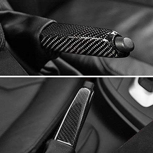 AIRSPEED Carbon Fiber Car Handbrake Cover Grip Handle Lever - Image 3