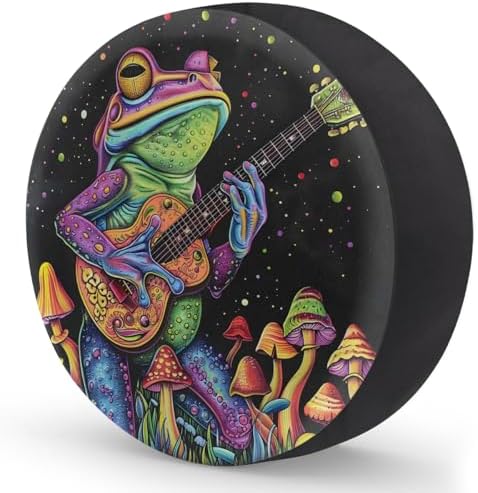 Rv Spare Tire Cover Wheel Funny Frog Mushroom Tire Covers Wheel Protectors - Image 2