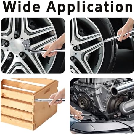 22mm Car Spare Tire Lug Wrench, Heavy Duty L-Type Tire Steel Tool - Image 6
