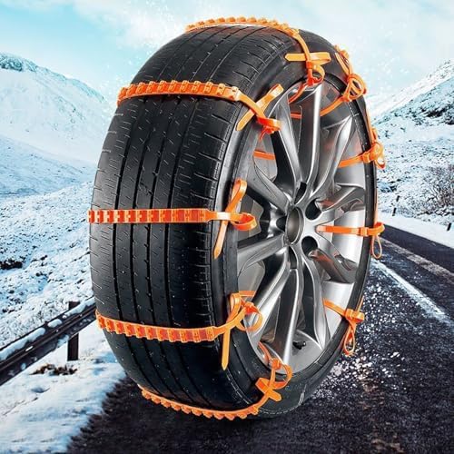 Anti Slip Tire Strap, Reusable Car Winter Zip Tie Tire Snow Wheels Chains by Unknown