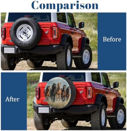 Horse Spare Tire Cover Waterproof Dust-Proof Spare Wheel Covers - Image 5