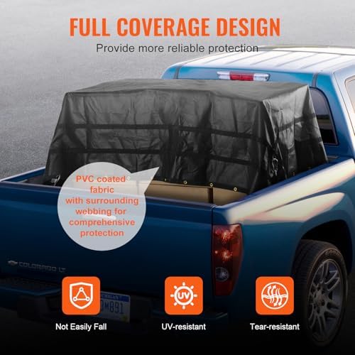 VEVOR Waterproof Cargo Net, 120 in x 105 in, Heavy Duty Truck Cargo Net- 700lbs - Image 4