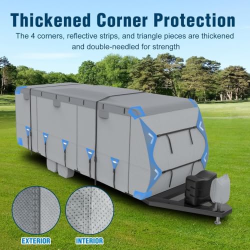 Mofeez RV Cover, 20-22ft Travel Trailer Cover, Heavy Duty 7 Layer Top Anti-UV - Image 5