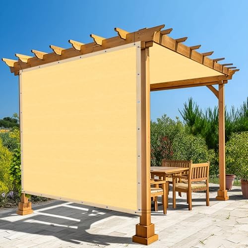 Amagenix 90% Shade Fabric 7'X 9' Sand Sun Shade Cloth by Amagenix