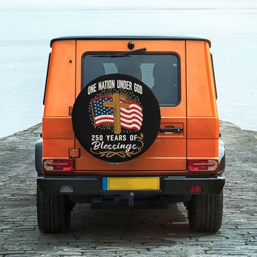 250 Anniversary USA Flag Spare Tire Cover - Image 7
