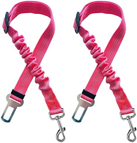 2 Dog Car Harness Seatbelt Seat Belt Leash Travel Accessories Bungee Anti Shock by Yiaizhuo