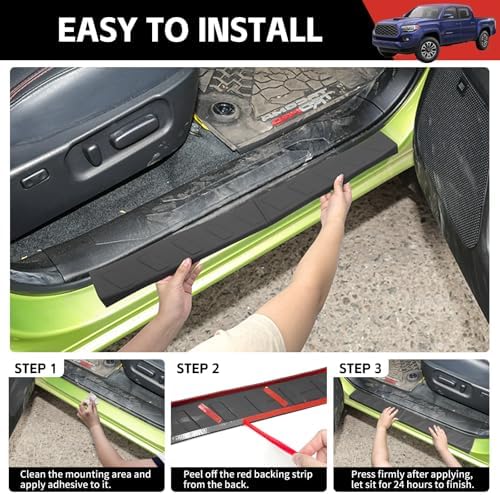 Door Sill Guards Kit Fit for 2019-2026 Chevy Silverado&GMC Sierra 1500 - Image 5