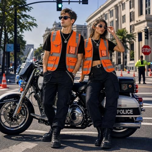 XIAKE Reflective Safety Vest for Men & Women High Visibility Class 2 Vest - Image 2
