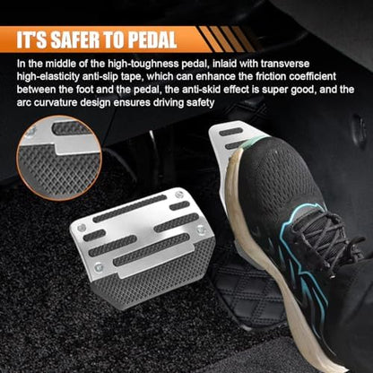 ZIMISI 2PCS Non-Slip Car Pedal Covers, Automatic Transmission Gas Pedal Pads Kit - Image 4