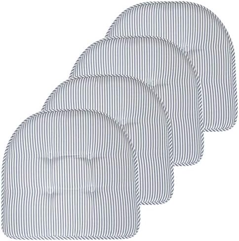 Sweet Home Collection Chair Cushion Memory Foam Pads Tufted Slip Non Skid by SweetHomeCollection