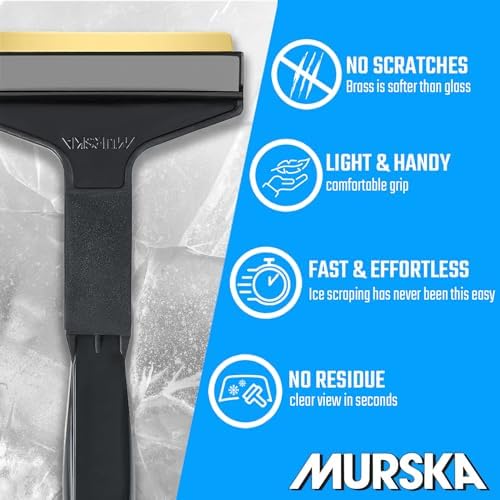 L&P Car Design A053-2 Pack Ice Scraper Brass Blade Original Murska from Europe - Image 2