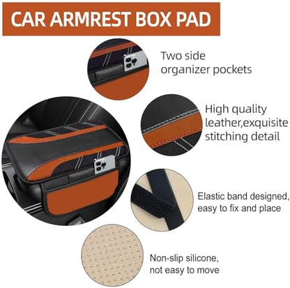 NBTEPEM 10 Pcs Brown Car Floor Mats Full Set & Sport Leather Brown Steering - Image 5