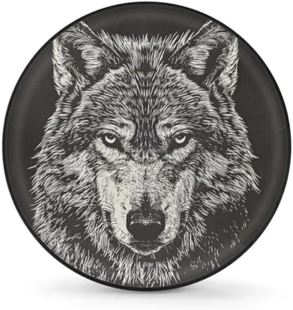 Spare Tire Cover for RV Trailer, Animals Wolf Tire Covers Universal Fit for by Unknown